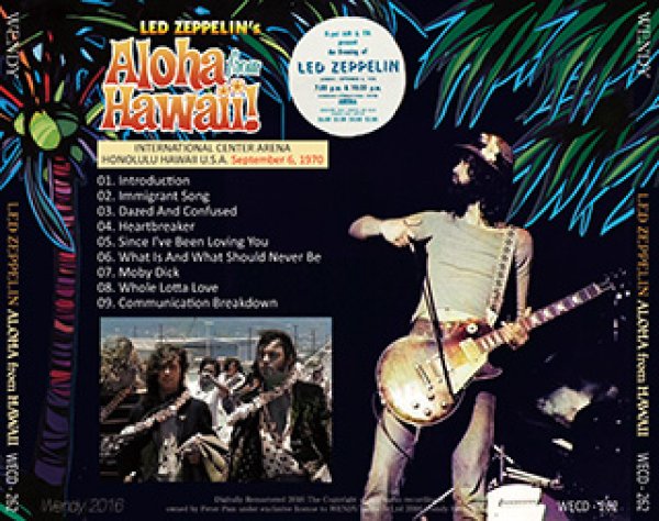 led zeppelin / 1970年7月6日ホノルル公演 LED ZEPPELIN-ALOHA FROM HAWAII 1970 【1CD】 - Mellow-Yellow
