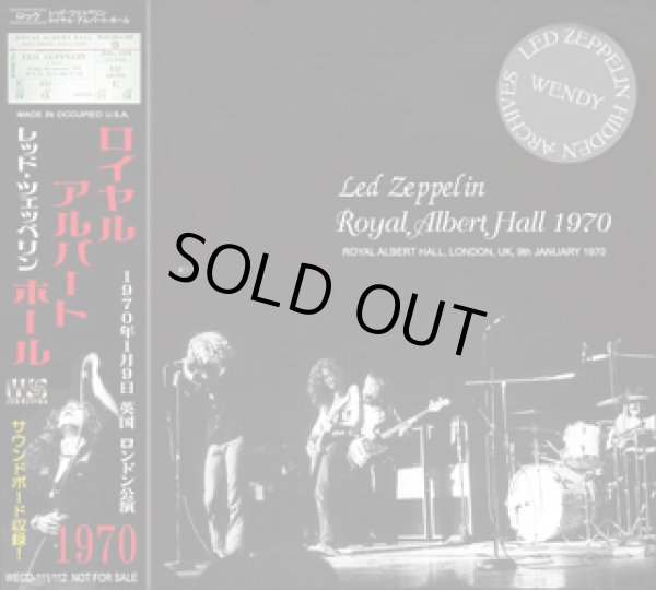 画像1: LED ZEPPELIN-ROYAL ALBERT HALL 1970 【2CD】 (1)