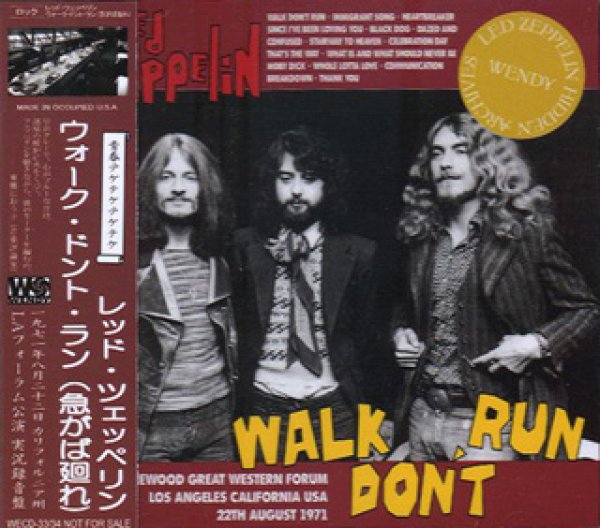 画像1: LED ZEPPELIN-WALK DON'T RUN 【2CD】 (1)