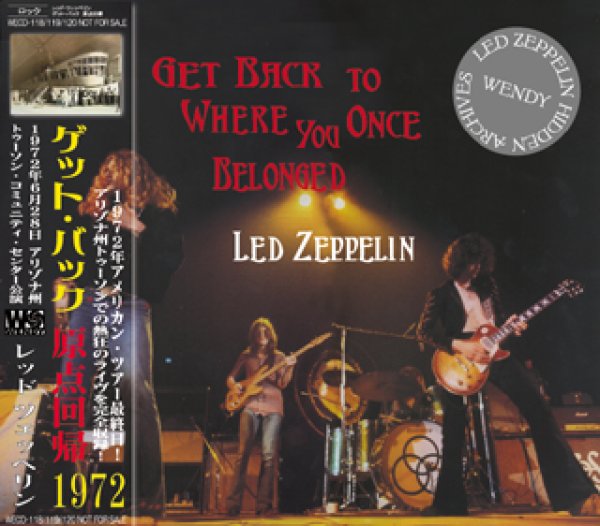 画像1: LED ZEPPELIN-GET BACK TO WHERE YOU ONCE BELONGED 【3CD】 (1)