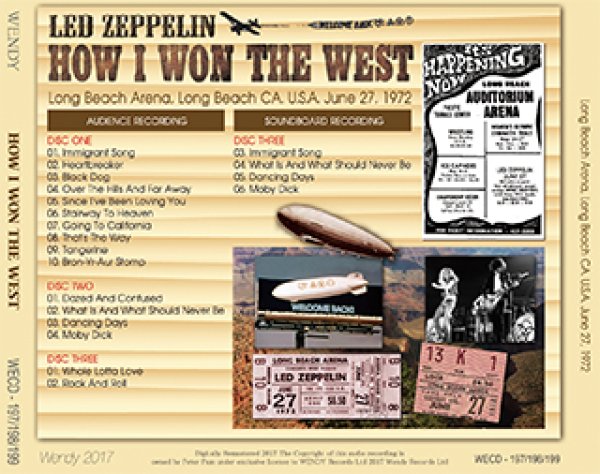 画像2: LED ZEPPELIN-HOW I WON THE WEST 【3CD】 (2)