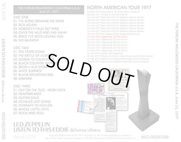 画像2: LED ZEPPELIN-LISTEN TO THIS EDDIE definitive edition 【3CD】 (2)