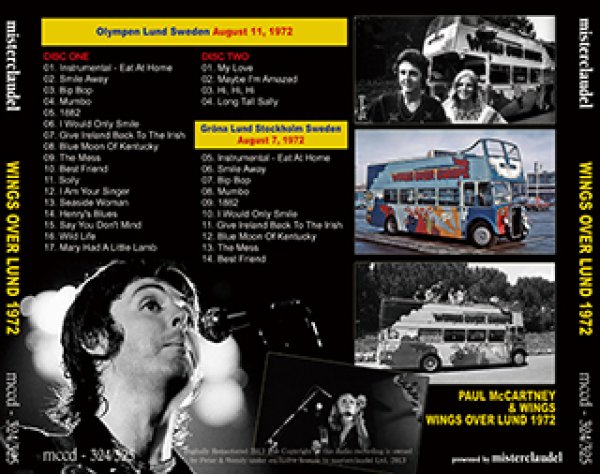画像2: WINGS OVER LUND 1972 【2CD】 (2)