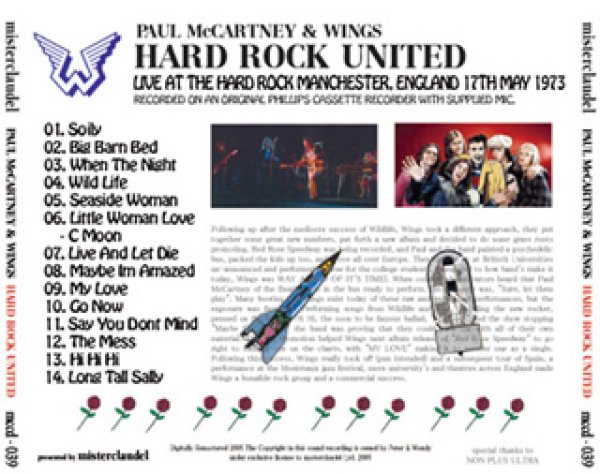 画像2: WINGS-HARD ROCK UNITED 【1CD】 (2)