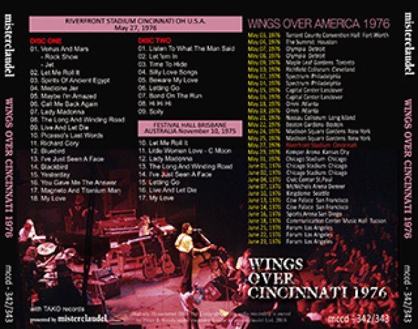 画像2: WINGS OVER CINCINNATI 1976 【2CD】 (2)