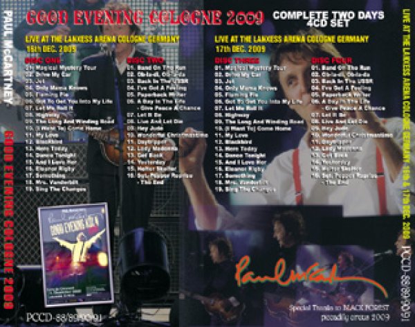 画像2: Paul McCartney-GOOD EVENING COLOGNE 2009 【4CD】 (2)