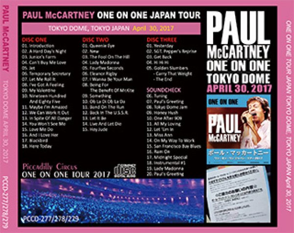画像2: Paul McCartney-ONE ON ONE TOKYO DOME 30 【3CD】 (2)