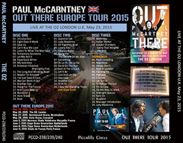 画像2: Paul McCartney-OUT THERE EUROPE THE O2 【3CD】 (2)