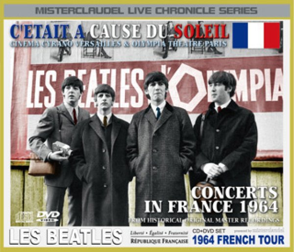 画像1: THE BEATLES-C'ETAIT A CAUSE DU SOLEIL (FRANCE 1964) 【CD+DVD】 (1)