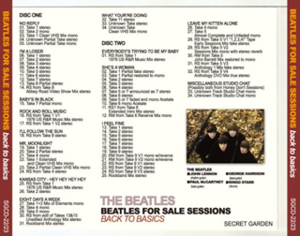 画像2: THE BEATLES-BEATLES FOR SALE SESSIONS 【2CD】 (2)