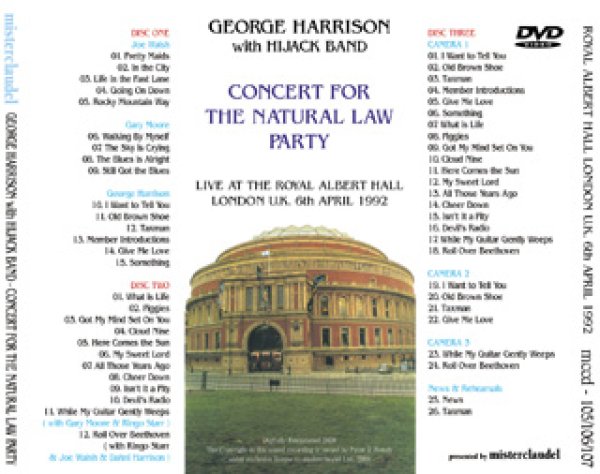 画像2: George Harrison-CONCERT FOR THE NATURAL LAW PARTY 1992 【2CD+DVD】 (2)