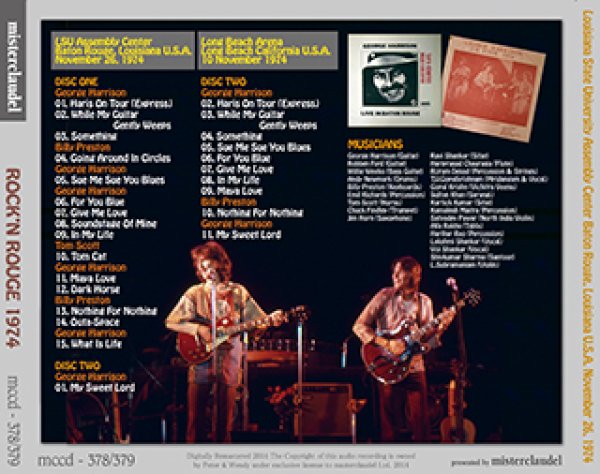 画像2: George Harrison-ROCKN' ROUGE 1974 【2CD+POSTER】 (2)