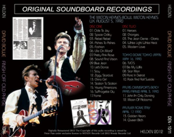 画像2: David Bowie-FINISH OFF OLD PHASE 【2CD】 (2)