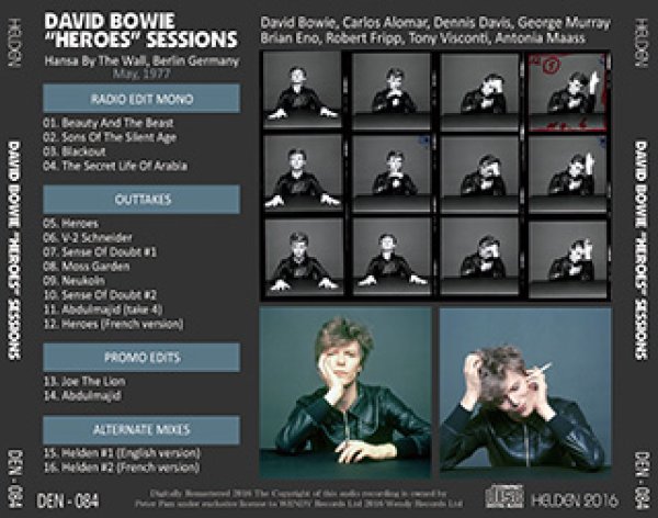 画像2: David Bowie-"HEROES" SESSIONS 【1CD】 (2)