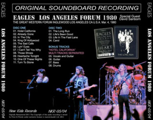 画像2: EAGLES / LOS ANGELES FORUM 1980 【2CD】 (2)