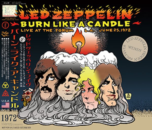 美品！）BURN LIKE A CANDLE「5CD」Led Zeppelin