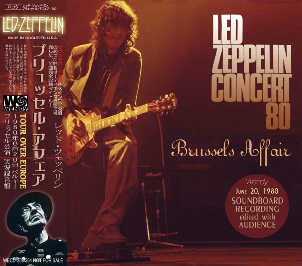 画像1: Led Zeppelin-BRUSSELS AFFAIR 1980 【2CD】 (1)