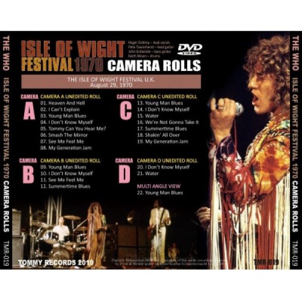 画像2: THE WHO / ISLE OF WIGHT FESTIVAL 1970 CAMERA ROLLS 【DVD】 (2)