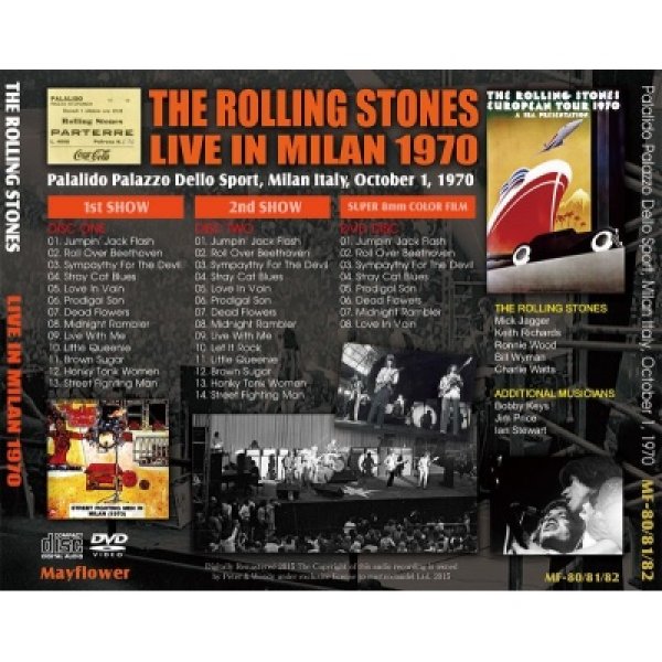 THE ROLLING STONES / LIVE IN MILAN 1970 【2CD+DVD】 - Mellow