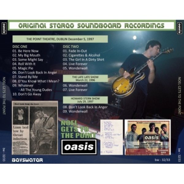 画像2: OASIS 1997 NOEL GETS TO THE POINT 2CD  (2)