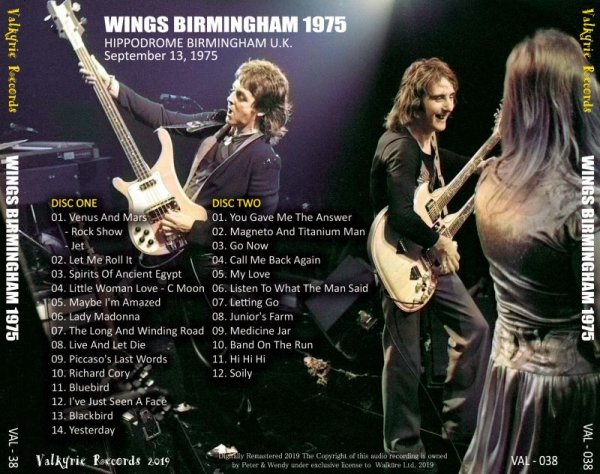 画像2: PAUL McCARTNEY 1975 WINGS BIRMINGHAM 2CD  (2)