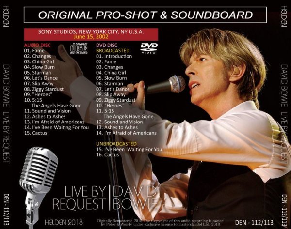 画像2: David Bowie-LIVE BY REQUEST 【CD+DVD】 (2)