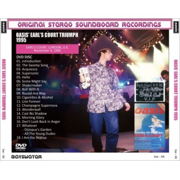 画像6: OASIS 1995 OASIS' EARL'S COURT TRIUMPH 4CD+DVD  (6)
