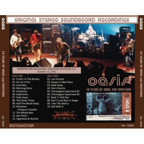 画像2: OASIS 10 YEARS OF NOISE AND CONFUSION 2001 2CD (2)