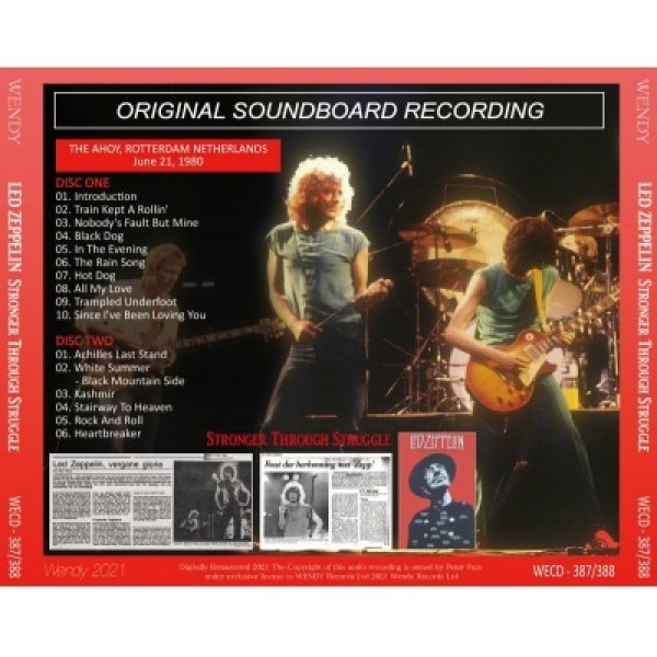 画像2: LED ZEPPELIN 1980 STRONGER THROUGH STRUGGLE 2CD (2)