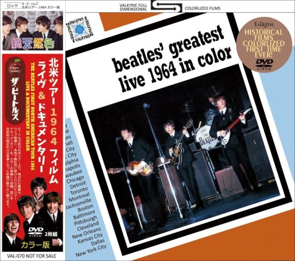 画像1: THE BEATLES GREATEST LIVE 1964 IN COLOR 2DVD (1)