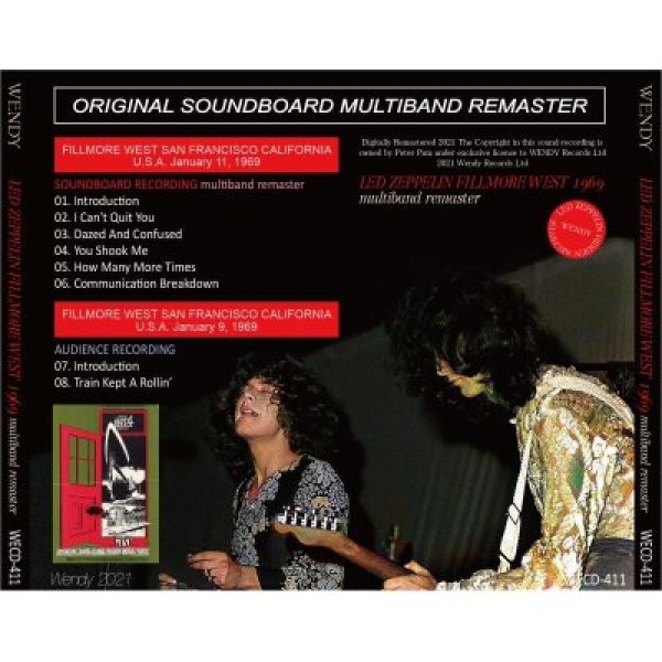 画像2: LED ZEPPELIN 1969 FILLMORE WEST MULTIBAND REMASTER CD (2)