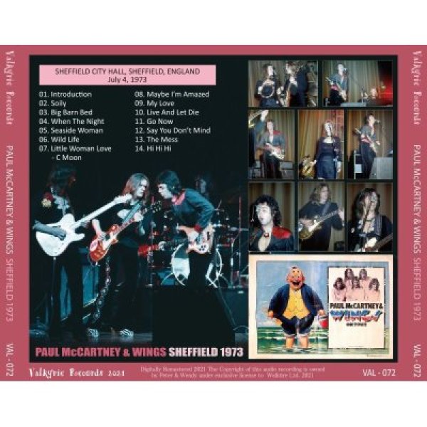 画像2: PAUL McCARTNEY 1973 WINGS SHEFFIELD CD  (2)