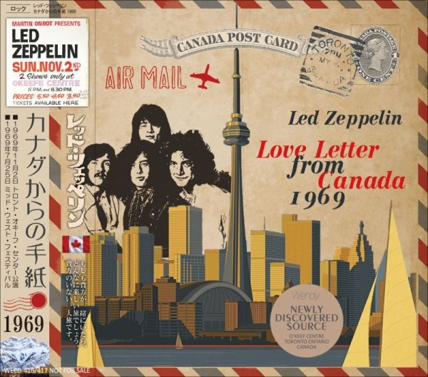 画像1: LED ZEPPELIN 1969 LOVE LETTER FROM CANADA 2CD (1)