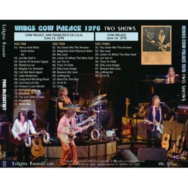 画像2: PAUL McCARTNEY 1976 WINGS COW PALACE TWO SHOWS 3CD (2)