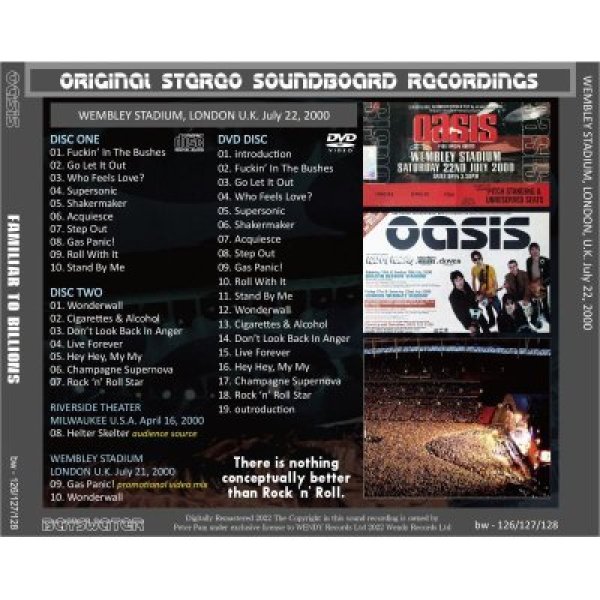 画像2: OASIS 2000 FAMILIAR TO BILLIONS 2CD+DVD (2)