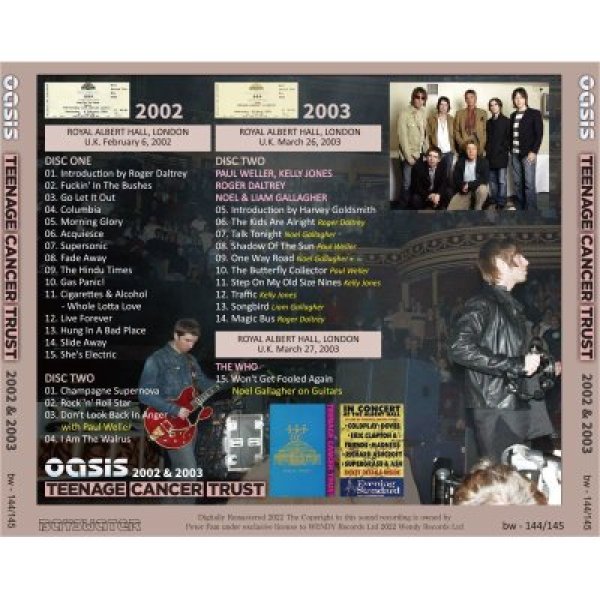 画像2: OASIS 2002 TEENAGE CANCER TRUST 2CD (2)
