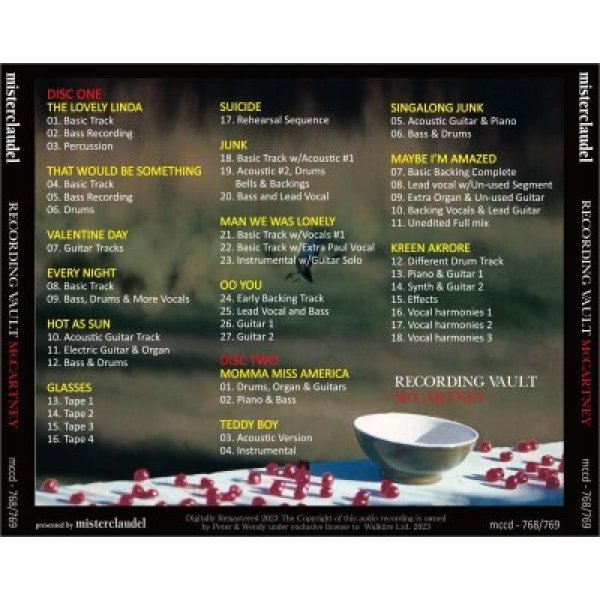 ポール・マッカートニー RECORDING VAULT UNDERDUBBED STUDIO SESSIONS - Mellow-Yellow