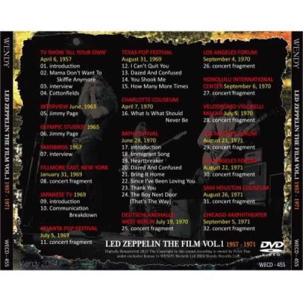 画像2: LED ZEPPELIN THE FILM VOL.1 1957-1971 DVD (2)