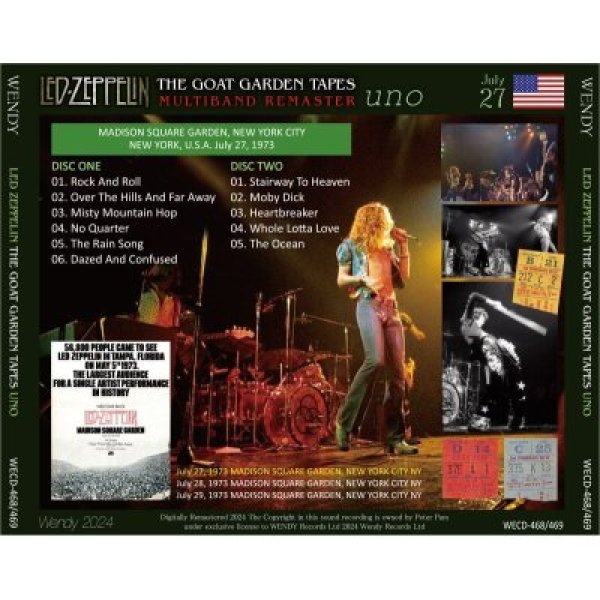 画像2: LED ZEPPELIN 1973 THE GOAT GARDEN TAPES uno 2CD (2)
