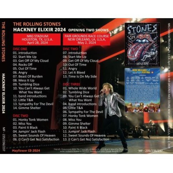 画像2: THE ROLLING STONES 2024 HACKNEY ELIXIR 3CD (2)