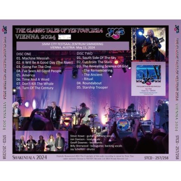 画像2: YES CLASSIC TALES OF YES TOUR 2024 VIENNA 2CD (2)