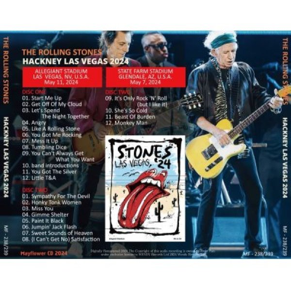 画像2: THE ROLLING STONES 2024 HACKNEY LAS VEGAS 2CD (2)