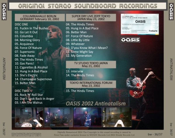 画像2: OASIS 2002 ANTINATALISM 2CD  (2)