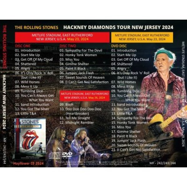 画像2: THE ROLLING STONES 2024 HACKNEY NEW JERSEY 2CD+DVD (2)