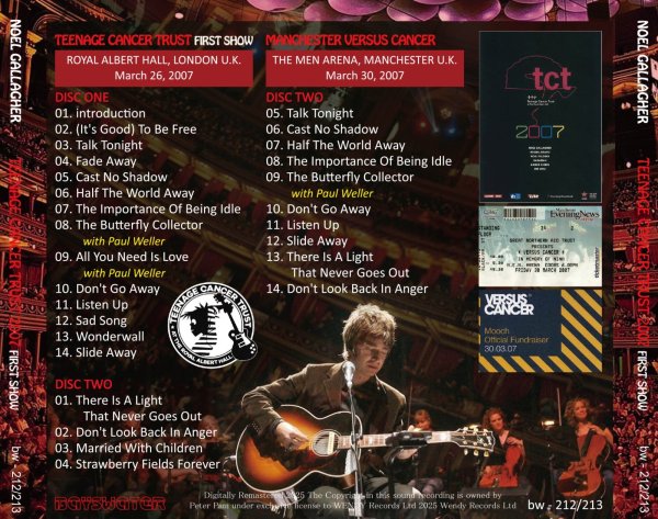 画像2: NOEL GALLAGHER 2007 TEENAGE CANCER TRUST 2CD (2)