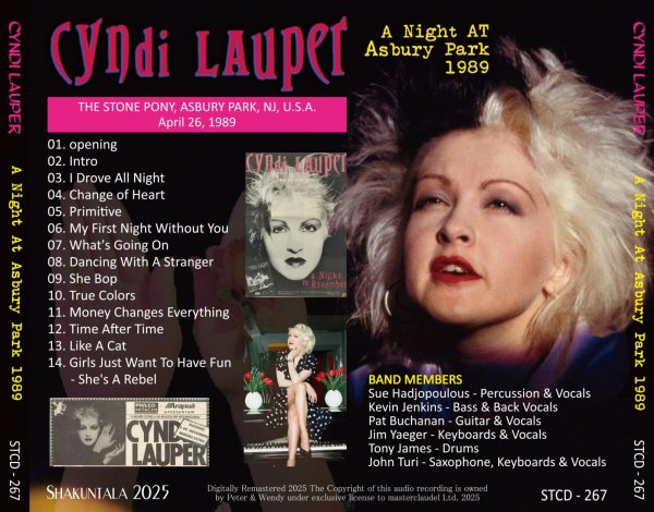 画像2: CYNDI LAUPER 1989 A NIGHT AT ASBURY PARK CD (2)
