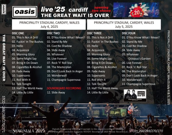 画像2: OASIS 2025 THE GREAT WAIT IS OVER 4CD (2)