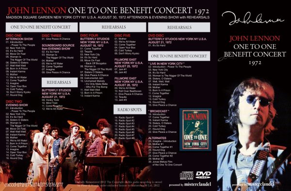 画像2: John Lennon-ONE TO ONE BENEFIT CONCERT 1972 【5CD+DVD】 (2)
